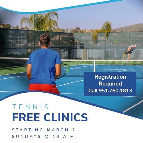 Free Tennis Clinics